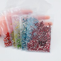 1440 pièces/sac SS6 SS8 Nail Art strass divers opale couleur Flatback noir Nail Art charme strass fournisseurs