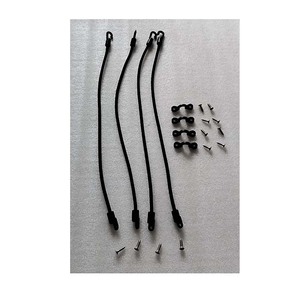 Crochet de corde élastique pour kayak, 18 pouces, 6 mm, avec vis et clips, pour la pêche en lacs et rivières, accessoire durable - Product Image 1