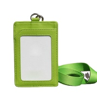 Porte-cartes d'identité en cuir PU personnalisé avec cordon, accessoire élégant et personnalisé pour le personnel d'entreprise, les écoles et les conférences