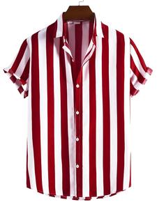 Grosir blus musim panas pria kemeja Hawaii motif 3D kualitas tinggi Fashion - Product Image 5