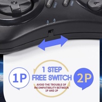 Console de jeu rétro 16 bits Mega Drive, connexion filaire, prend en charge le multijoueur, 900 jeux intégrés, prend en charge le téléchargement pour le système