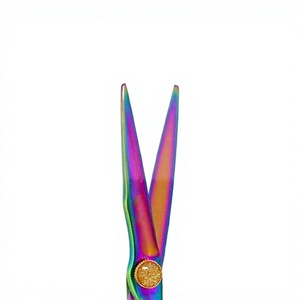 Tijeras de Peluquería Profesionales Rainbow Titanium, Tijeras de Tensión Ajustable, Herramientas de Estilismo para Barbería - Product Image 4