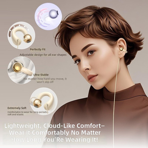 Auriculares de Conducción Ósea con Clip, Auriculares Abiertos sin Introducir en el Oído, con Micrófono para Computadora de Escritorio, Portátil y <span class=keywords><strong>PC</strong></span> - Product Image 2