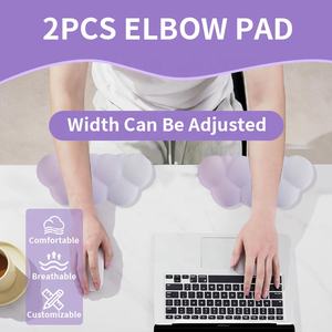 Lot de 2 <span class=keywords><strong>repose</strong></span>-poignets pour clavier et souris en forme de L, protections d'angle personnalisées en forme de L avec <span class=keywords><strong>repose</strong></span>-poignets en mousse à mémoire de forme pour clavier de <span class=keywords><strong>bureau</strong></span> - Product Image 2