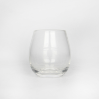 Stiellose Weingläser Eiförmig mit Dickem Boden 10oz Klare Bleifreie Trinkgläser für Wein, Whiskey, Saft, Wasser