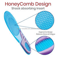 Plantillas Ortopédicas Personalizadas de Fábrica, Deportivas, Cómodas, con Soporte de Arco de Gel TPE, para Correr, Absorbentes de Impactos, Antideslizantes