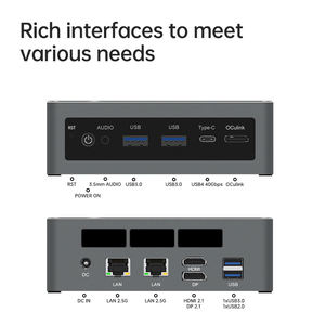 TOPC Ultra 5 Mini PC con 125H DDR5 RAM Dual <span class=keywords><strong>M</strong></span> 2 SSD USB4 4K Display WiFi 6E per la casa e l'ufficio - Product Image 6