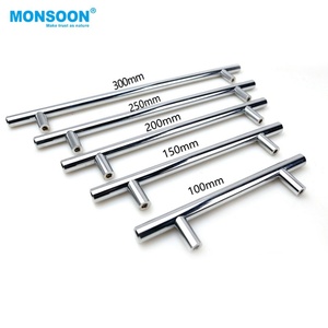 Poignée de porte intérieure longue personnalisée Monsoon, poignée en T, acier inoxydable, meuble de cuisine, poignée à pousser et à tirer - Product Image 1