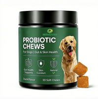 Prix d'usine – Comprimés probiotiques naturels pour chiens, saveur canard – Équilibre intestinal, confort cutané, soutien immunitaire et digestif – Probiotiques 6 milliards d'UFC