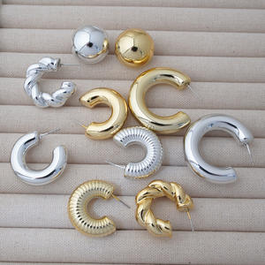 HL vente en gros rétro CCB boucles d'oreilles créoles haut de gamme et personnalisé ensemble de plusieurs pièces de style classique pour les fêtes et les cadeaux - Product Image 4