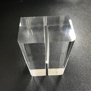 Lucite Slotted Pequeno Bloco De Titular Do Cartão Do Suporte Do Sinal De Mesa De Casamento Base De Sinal Acrílico Claro - Product Image 6