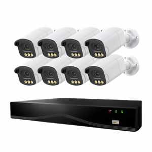 Kit de Sistema de Cámaras de Seguridad CCTV POE de 8 Canales H.265 con Cámara IP Bullet de 5MP, Visión Nocturna, Almacenamiento HDD y <span class=keywords><strong>NVR</strong></span> - Product Image 1
