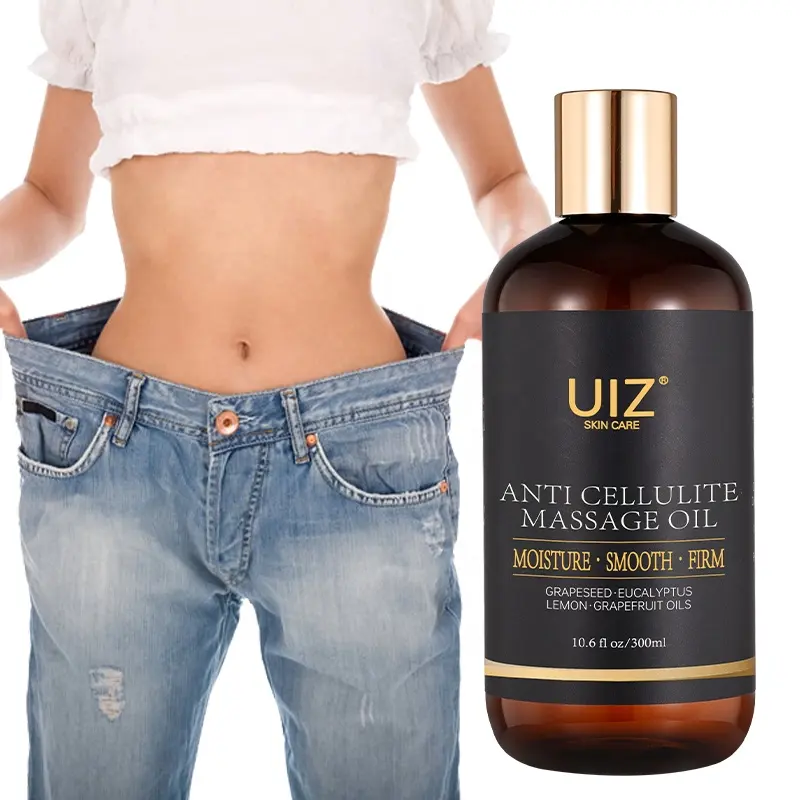 Anti Cellulite olio da massaggio con oli di pompelmo pelle di limone rassodante e Anti-Cellulite corpo dimagrante donne olio da massaggio