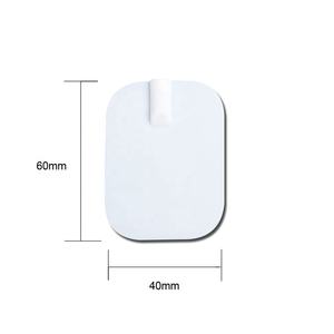 Coussin d'électrode en silicone <span class=keywords><strong>avec</strong></span> trou d'insertion pour appareil TENS EMS, soulage la douleur musculaire et articulaire, unité de physiothérapie, massage électrique - Product Image 4