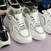 2022 Baskets montantes de sport pour femme, blanches, à plateforme épaisse, style décontracté de luxe, personnalisables