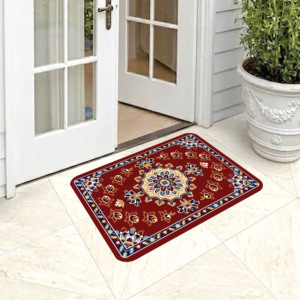Alfombra de Piso Resistente, Lavable, Antideslizante, de Polipropileno Tejido de Primera Calidad, para Sala de Estar, Cocina, Entrada, Uso Comercial, Decorativa para Interiores - Product Image 1
