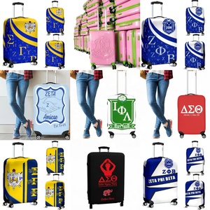 Valises de cabine personnalisables à fermeture éclair, rotatives, pour voyages d'affaires, avec lettres grecques, style AKA <span class=keywords><strong>Delta</strong></span> Zeta SGR Team - Product Image 1