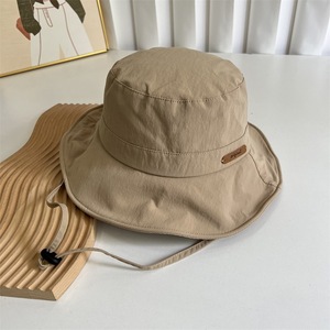 Chapeaux seau pliables de créateur pour femmes, été, vente en gros, <span class=keywords><strong>chapeau</strong></span> seau imperméable à séchage rapide, <span class=keywords><strong>chapeau</strong></span> seau <span class=keywords><strong>anti</strong></span> <span class=keywords><strong>uv</strong></span> original avec ficelle - Product Image 3