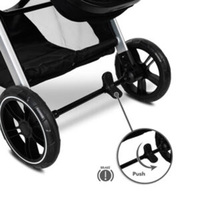 Poussette Haute pour Bébé, Pliable en Trois, Cadre en Alliage d'Aluminium, Landau de Voyage pour Nouveau-né EN1888, Landau Bébé, Kinderwagen, Carrinho