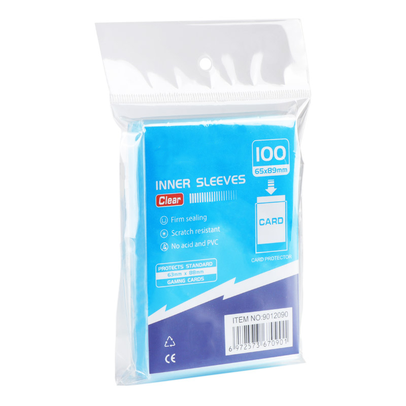 Прозрачные полипропиленовые насадки для торговых карт размером 40 микрон, без ПВХ, без кислоты