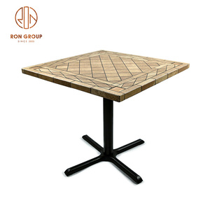 Base de <span class=keywords><strong>Table</strong></span> en <span class=keywords><strong>aluminium</strong></span>, Style Antique, intérieur, extérieur, jardin, Restaurant, café, bord en métal, carrelage en céramique, plateau de <span class=keywords><strong>Table</strong></span> carré - Product Image 1
