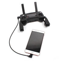 Câble USB mini 5 broches à 90 degrés pour drone DJI avec charge rapide et transfert de données, réutilisable pour ordinateur et lecteur de codes-barres