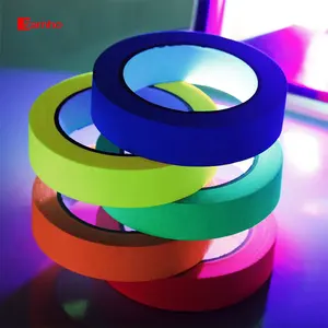 Wholesale UV Cotton Reflector Fluorescent Yellow Reflective Gaffer Luminous Cloth Tape