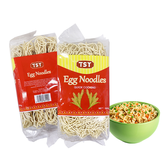 Аутентичная азиатская еда, оптовая продажа, обогащенная яичная лапша среднего размера 500 г