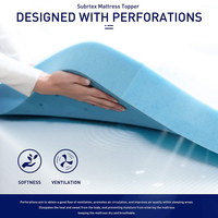 Surmatelas en mousse à mémoire de forme Gel de refroidissement en gros d'usine doux et confortable pour dormir au lit 30-40 densité