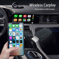 Adaptor kotak AI nirkabel berkabel USB ke Apple, adaptor kotak AI untuk Apple Android, proyektor ponsel navigasi Carplay 2-in-1