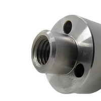Accouplement fileté à bride ronde en acier inoxydable robuste MUTU, usinage CNC par brochage pour connexion de système hydraulique