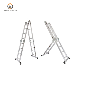 Scala in Alluminio Multifunzione di Grado Commerciale, Capacità 150KG, Pieghevole, Regolabile e Resistente - Product Image 3