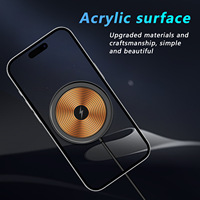 Chargeur sans fil magnétique portable 15W, charge rapide, ultra-fin, pour iPhone et appareils Android