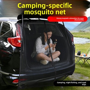 Moustiquaire magnétique pour <span class=keywords><strong>coffre</strong></span> de SUV, rideau pare-soleil pour hayon arrière, maille respirante anti-insectes, accessoire automobile - Product Image 1