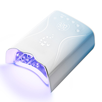 Lampe UV LED Professionnelle pour Ongles 115W, Séchoir à Ongles Rechargeable, 45 Perles, Équipement Personnalisé pour Nail Art