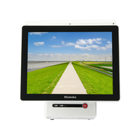 Machine de point de vente Elanda durable à double écran à deux côtés 15 pouces Windows Point de vente POS PC tout en un systèmes de caisse enregistreuse POS