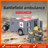 Jouets d'assemblage pour enfants personnalisés Wange, petits blocs, 0-3 mois, série militaire, jouets de construction en plastique ABS, camions, chars