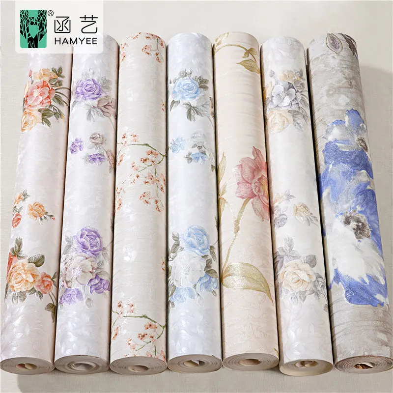 chinoiserie pvc nature bedroom wallpaper 3d European office wall paper for kids