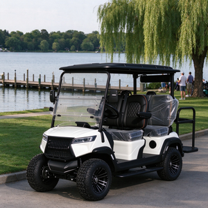 Carrito de Golf Eléctrico Impermeable para 4 Personas, con Neumáticos Todoterreno, para Villas y Comunidades - Product Image 1