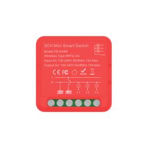 Module Mini Interrupteur Intelligent WIFI Esp32 Coloré 3 Gangs avec Prise en Charge de la Commande Vocale et de l'Application, Modèle Universel Tuya Smartlife - Product Image 1