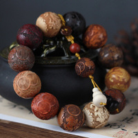 Bracelet porte-bonheur Pixiu entièrement sculpté avec perles multi-gemmes à faire soi-même