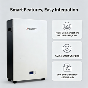 51.2V 300Ah LiFePO4 Home <b>Energy</b> <b>Storage</b> Battery 15360Wh Wall Mounted Lithium Iron Phosphate Power Battery for Solar <b>System</b> - Product Image 3