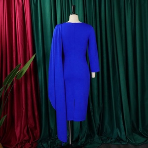 Abiti Africani Monocolore Avvolgenti per Donna, Abbigliamento da Ufficio, Abiti Formali da <span class=keywords><strong>Lavoro</strong></span> e Carriera - Product Image 5