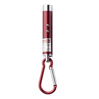Mini pointeur laser 3-en-1 avec lampe torche, lumière LED et détecteur de billets UV, 3W, en alliage d'aluminium, porte-clés multicolore