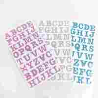 Autocollants en vinyle alphabet pailleté or à succès avec des chiffres et des symboles pour le scrapbooking, les loisirs créatifs, la décoration de fête