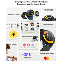 Reloj Inteligente S1 Active con GPS, Resistencia al Agua de 50m, Pantalla AMOLED, 11-30 Días de Duración de la Batería, Alarma de Actividad Física, Monitor de Sueño
