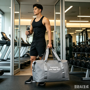 Bolsa de Viaje Deportiva Impermeable de Gran Capacidad para Hombre, con Logotipo Personalizado, Expandible, para Gimnasio, con Impresión Personalizada, para Guardar Equipo de Fitness - Product Image 2