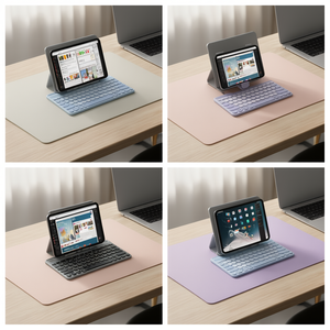 Teclado Bluetooth compacto, inalámbrico, Mini, portátil, para tableta, teléfono, portátil, con soporte, compatible con conexión de múltiples dispositivos - Product Image 3