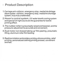 Impresora de Etiquetas Estereoscópicas UV 3D con Doble Laminación de Película A&B, 3 Cabezales I3200 para Impresión en Relieve de Adhesivos Bordados