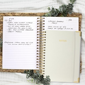 Cuaderno Espiral <span class=keywords><strong>de</strong></span> Alta Gama con Cubierta <span class=keywords><strong>de</strong></span> Tela A5, Personalizable con Logotipo, Tamaño y Color, Diseño Fresco y Simple, Diario para Estudiantes - Product Image 5